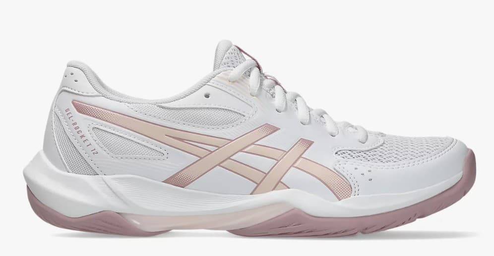 Кросівки сквош жін. Asics Rocket 12 White/Pearl Pink
