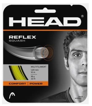 Струна для сквошу Head Reflex Squash Set 1.20 10 m жовта