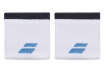 Напульсник Babolat LOGO WRISTBAND WHITE/DRIVE BLUE