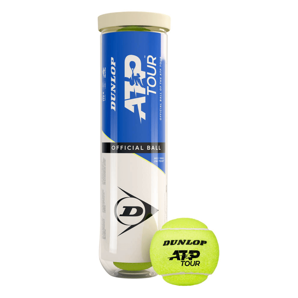М'ячі для тенісу Dunlop ATP TOUR 4B пластик банка
