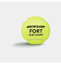 М'ячі для тенісу Dunlop Fort clay court 4B пластик банка