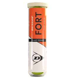 М'ячі для тенісу Dunlop Fort clay court 4B пластик банка
