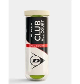 М'ячі для тенісу Dunlop CLUB all court 3B пластик банка