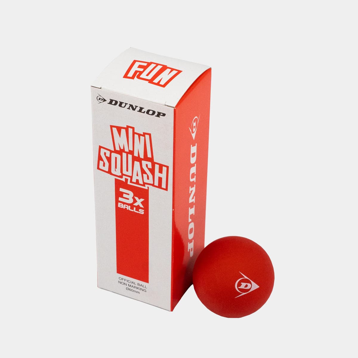 Dunlop Fun Mini Squash Ball 3pack