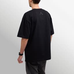 Kanso Unisex Tee Oversized – Organic T1 - Black — фото 3