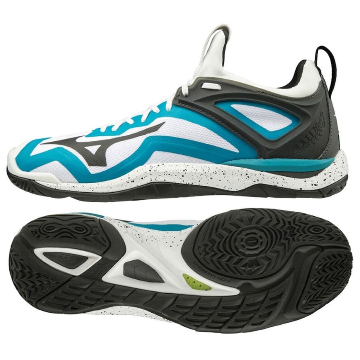 Кросівки чол. Mizuno WAVE MIRAGE 3 - Wht/Blk/EnamelBlu (40.5) UK7