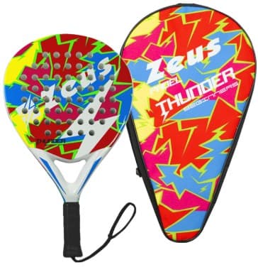 Ракетка для падел тенісу Zeus Racchetta Thunder beginners ne/bi with cover